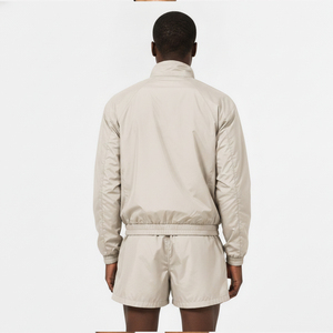 Ensemble de survêtement léger en nylon pour homme, veste coupe-vent zippée et short, tenue d'été de haute qualité - Product Image 6