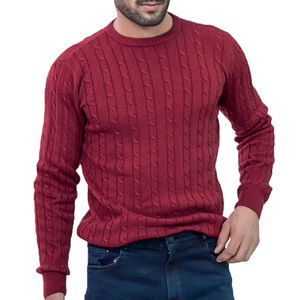 Suéter de Punto para Hombre, con Logotipo Frontal, Casual, Manga Larga, Cálido, Suave, Ropa de Invierno, Personalizable con Logotipo y Color, Venta al Por Mayor - Product Image 1