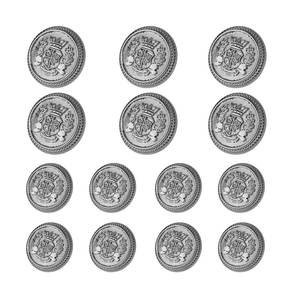 Botones de Hierro Ligeros para Uniformes Ceremoniales, Material Duradero - Product Image 1