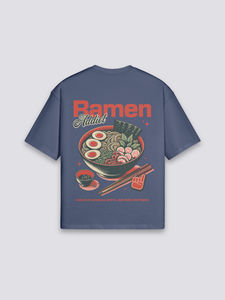 T-shirt Ramen Japonais Respirant en Coton Pur Lavable en Machine pour l'Été – Marque Tendance à Manches Courtes - Product Image 6