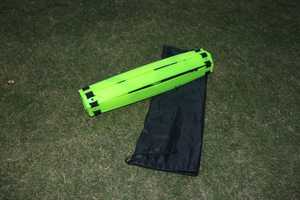 Bright Green Portable Agility Ladder Flatfoot Ladder Drill <b>Strip</b> for Football Soccer Speed Training - Product Image 2