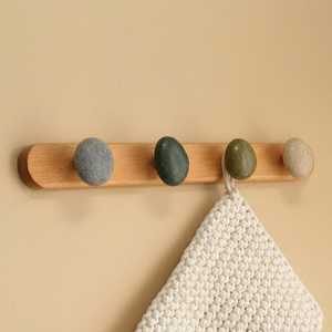 Porte-écharpes mural en marbre naturel artisanal TCE, design Art Déco, accessoire mural suspendu de qualité supérieure pour la maison - Product Image 4