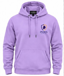 Fabricante de Sudaderas Personalizadas Index Apparel, Ropa Urbana Premium de Alta Calidad, Marca Privada, Sudadera con Capucha de Forro Polar Morado para Hombre - Product Image 1