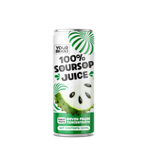 Jugo de Guanábana 100% Puro 320ml OEM ODM Marca Privada Jugo de Fruta Tropical Precio de Fábrica Natural - Product Image 1