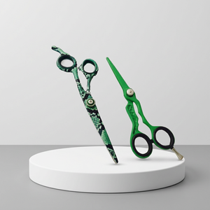 Juego de Tijeras de Peluquería de Acero Inoxidable con Empuñadura de Goma, 2 Piezas, para Barbería y Salón de Belleza - Product Image 3