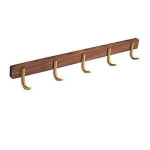 Accessoire mural décoratif haut de gamme pour la maison, patère murale en bois, patère murale en métal, crochet utilitaire, gain de place - Product Image 2