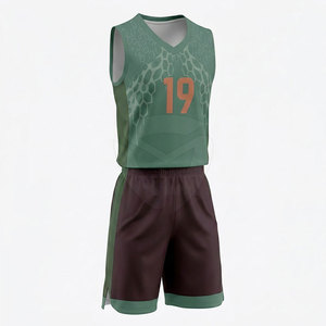 Conjunto de Uniforme de Baloncesto Elegante para Hombre con Diseño de Equipo Personalizado, Material de Secado Rápido y Ajuste Cómodo para Clubes Deportivos - Product Image 2