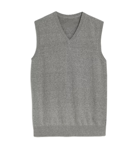 Chaleco de Punto Personalizable para Hombre, Cuello en V, Sin Mangas, de Alta Calidad, Transpirable, de Algodón, Informal, para Otoño - Product Image 4