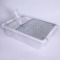 Vente en gros de laboratoire en plastique polypropylène rongeur rat souris maisons d'élevage baignoire cage conteneur avec bouteille d'eau potable