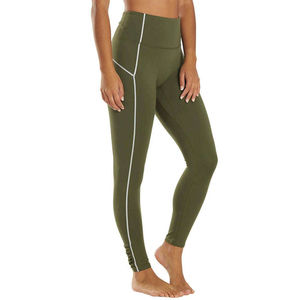 Leggings taille haute pour femme, longueur cheville, extensibles et performants, respirants, antibactériens, en tissu Spandex/Nylon, les plus vendus - Product Image 2