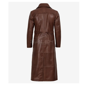 เสื้อโค้ทหนังดีไซน์พิเศษ ผิวเรียบเนียน ทนทาน บุด้วยวัสดุที่สวมใส่สบาย - Product Image 2