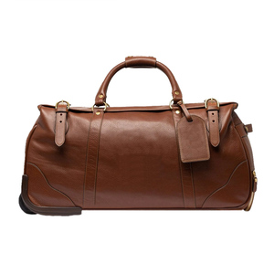 Factory Price Genuine <b>Leather</b> Waterproof Zipper Luggage Travel <b>Bag</b> High Quality Large Capacity Duffle Tote Can Custom Logo - Product Image 6