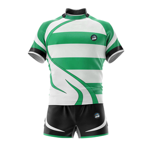 ชุดยูนิฟอร์มรักบี้แขนสั้นคุณภาพสูงแบบใหม่ พิมพ์ลายเต็มตัว ระบายอากาศได้ดี ป้องกันแบคทีเรีย ผลิตจากโพลีเอสเตอร์ 100% ปรับแต่งได้ - Product Image 5