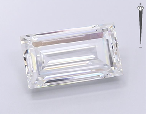 Diamant de laboratoire CVD LG 671462586 ROYAL GEMS, certifié IGI, 4,59 carats, taille baguette, couleur E, clarté VVS2, pour la fabrication de super bijoux - Product Image 3