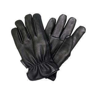 Premium Black Genuine Leather <b>Gloves</b> for Men and Women Soft Lining Winter <b>Warm</b> Hand <b>Gloves</b> with Elastic Wrist - Product Image 3