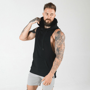 High Performance Gym <b>Workouts</b> Outdoor Training Running Sports Compression Tank Top <b>Hoodie</b> - Product Image 1