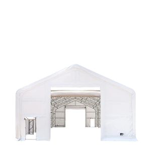 TMG DT3081 30FT X 80FT Tettoia di Stoccaggio a Doppia Tralicciatura Resistente con Copertura in PVC da 17 once e Porte di Accesso per Ripostiglio Attrezzi e Deposito Appartamenti - Product Image 2