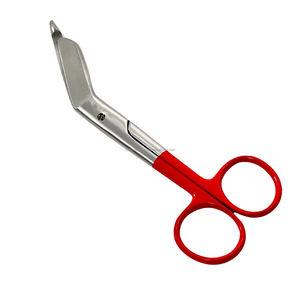 1 Tijera de enfermera Lister alemana de 5.5 pulgadas con mango rojo, de acero inoxidable, instrumento quirúrgico manual, certificado CE, duradero - Product Image 4