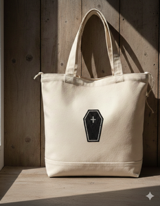 Sac fourre-tout en toile écologique fait main avec perles et franges de citrouille, motif Halloween festif, fermeture éclair, en coton, pour la plage, sac à bandoulière, vente au détail - Product Image 4