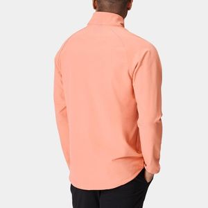 Men's <b>Coral</b> Full-Zip Fleece <b>Jacket</b> Stand Collar Windproof Casual Autumn Wear Polyester Material Regular Fit - Product Image 2