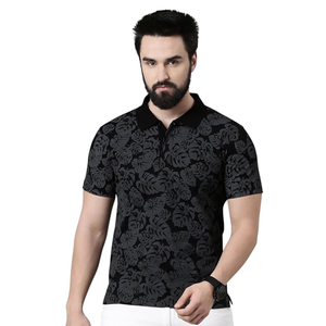 Chemises polo imprimées pour hommes, design classique, personnalisées, confortables, manches courtes, coupe ajustée. - Product Image 1