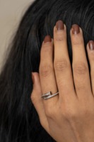Bague minimaliste en argent sterling 925 avec zircon cubique taille princesse pour homme, idéale pour le quotidien, mariage/fiançailles, lot en gros