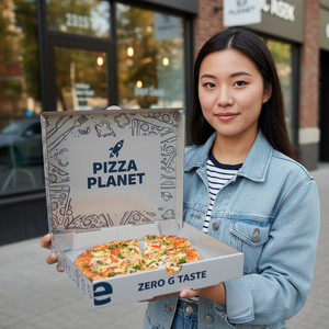 Food Grade Custom Printing Personalized <b>Pizza</b> <b>Box</b> for <b>Pizza</b> Delivery Packaging and Takeaway Restaurant Supplies - Product Image 2