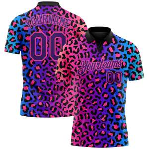 Wholesale <b>Custom</b> Polo Shirt 100% Polyester Sublimation Golf Wear Sports Team Club Uniform OEM Personalized Logo Name Printing - Product Image 1