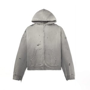 เสื้อฮู้ดซิปโลหะ OEM พรีเมียม แบบซิป YKK สำหรับคอลเลคชั่นแฟชั่นขายส่ง - Product Image 6