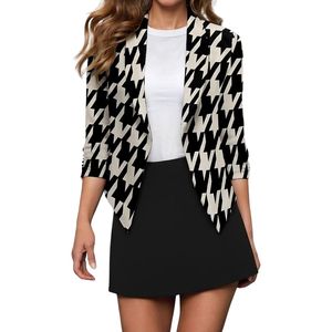 Blazer de Lana Estructurada de Alta Calidad para Mujer, Estilo Ejecutivo, Corte Regular, Blazer con Corte Refinado - Product Image 4