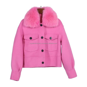 2025 Hot Sale New Autumn Winter Regular Casual Loose Waterproof Polyester Coats Stand Collar <b>Jackets</b> - Product Image 4