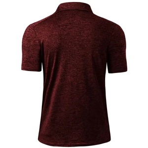 เสื้อโปโลแขนสั้นผู้ชาย สีมารูน ทรงเข้ารูป ลำลอง สีพื้น ความยาวปกติ - Product Image 3