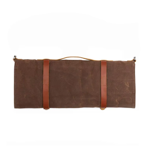 Organisateur de couteaux en cuir et toile, étui de rangement professionnel pour chef, pour la cuisine et les voyages, LCKR-0023 - Product Image 3