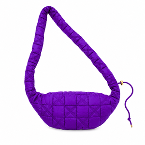 Sac banane personnalisé NCNW Sorority violet et blanc, style décontracté, logo brodé et fermeture éclair, pour femme, vêtements grecs - Product Image 3