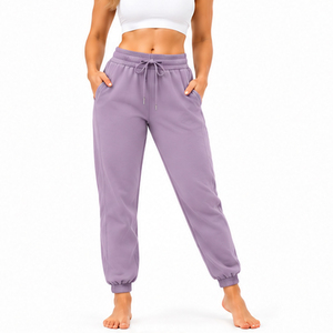 <b>Womens</b> Gym <b>Joggers</b> Cotton <b>Fleece</b> Fabric Private Label OEM ODM Athletic Pants Bulk Wholesale Custom Apparel Factory Export Supply - Product Image 1