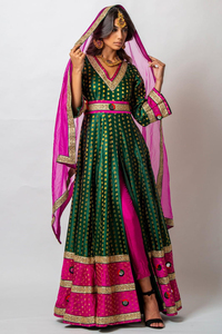 Compre en Línea Elegantes Vestidos de Novia Estilo Afgano para Fiestas, con MOQ Bajo y Precios Razonables, Diseño Popular, Vestido Afgano Kuchi en Venta - Product Image 3