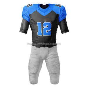 ชุดเครื่องแบบฟุตบอลอเมริกันโพลีเอสเตอร์100% 2025 OEM สีพื้นดีไซน์แบบระเหิดตามสั่ง - Product Image 3