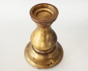 Vintage <b>Brass</b> <b>Candlestick</b> Holder Urn Shape Decorative Taper Candle Stand Home Decoration Durable Metal Finish - Product Image 3