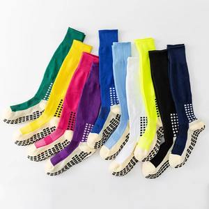 Wholesale Soccer Football <b>Socks</b> Anti Slip <b>Grip</b> Breathable Eco-Friendly Knee High Athletic Sports <b>Socks</b> Custom Bottom Men Women - Product Image 1