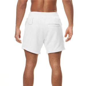 คุณภาพสูงโลโก้ที่กําหนดเองผู้ชายฤดูร้อนผ้าฝ้ายขนแกะเหงื่อกางเกงขาสั้นเอวยางยืดกางเกงขาสั้นยิมผู้ชาย U Nisex ผู้ชายปกติพอดีกางเกงขาสั้นเหงื่อ - Product Image 3