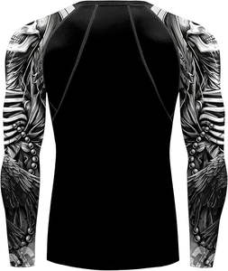 Camiseta de Compresión de Manga Corta para Adultos, Unisex, para BJJ y MMA, con Estampado Personalizado del Fabricante, de Secado Rápido y Transpirable, para Entrenamiento en el Gimnasio - Product Image 2