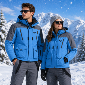 Traje de Esquí para Hombre, Invierno 2026, Impermeable, Cortavientos, Chaqueta y Pantalones con Forro Polar Térmico, para Senderismo y Snowboard - Product Image 2