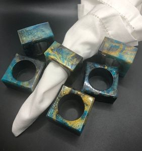 Premium Resin Napkin Rings Set With Antique Finish For Hotel Restaurant And Wedding <b>Table</b> Decoration - Product Image 1