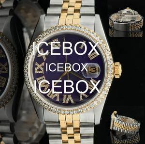 Reloj de Pulsera con Caja Redonda de Acero Inoxidable, Esfera de Cristal, Totalmente Adornado con Moissanita, Resistente al Agua 10 Bar, Cierre de Brazalete, Diamante Rojo - Product Image 4