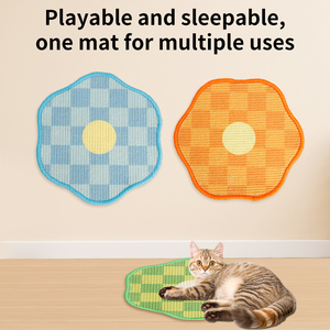Griffoir mural pour chat Orange Garden, griffoir en sisal, jouet à griffer pour chat d'intérieur, griffoir adhésif pour chat - Product Image 2