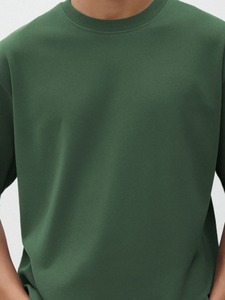 Camiseta de Hombre Oversize de Algodón 100% Premium al por Mayor, de Alta Calidad, Lisa, con Hombro Caído, Ajuste Holgado Casual, Estilo Atlético, Camiseta Básica - Product Image 3