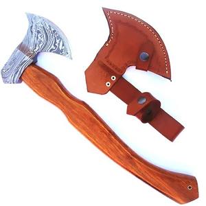 NM- High Quality Damascus Steel Tomahawks <b>Axe</b> Head Multi-Purpose Use with Ash <b>Wood</b> Handles Popular Design for Camping - Product Image 5