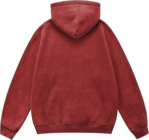 Sudadera con Capucha para Hombre, Corte Holgado, Color Sólido, Informal, Tejida, Manga Larga, con Bolsillos, para Otoño - Product Image 2