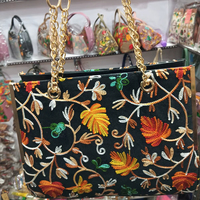 Bolsos de Mano de Algodón Bordado a Mano para Mujer, Bolsos de Mano para Bodas, Venta al por Mayor desde India