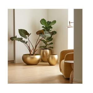 Support de fleurs en métal pour jardin, pot rond en acier inoxydable pour plantes d'intérieur, boîte de décoration en gros - Product Image 4